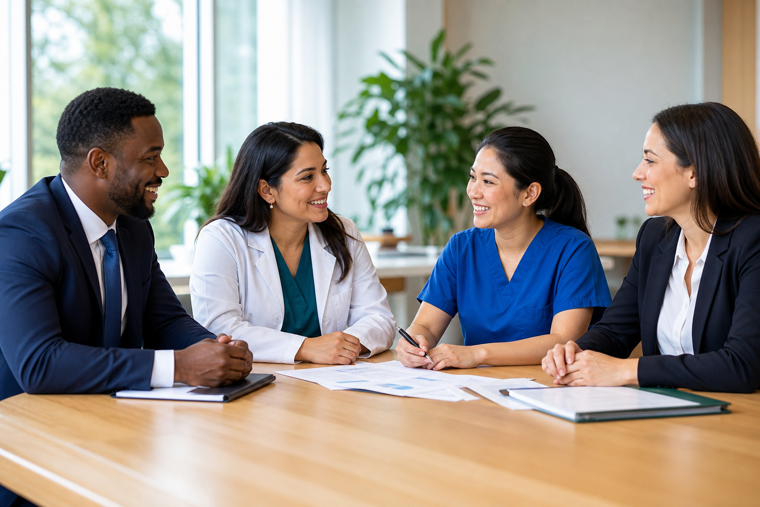 Healthcare organization meeting